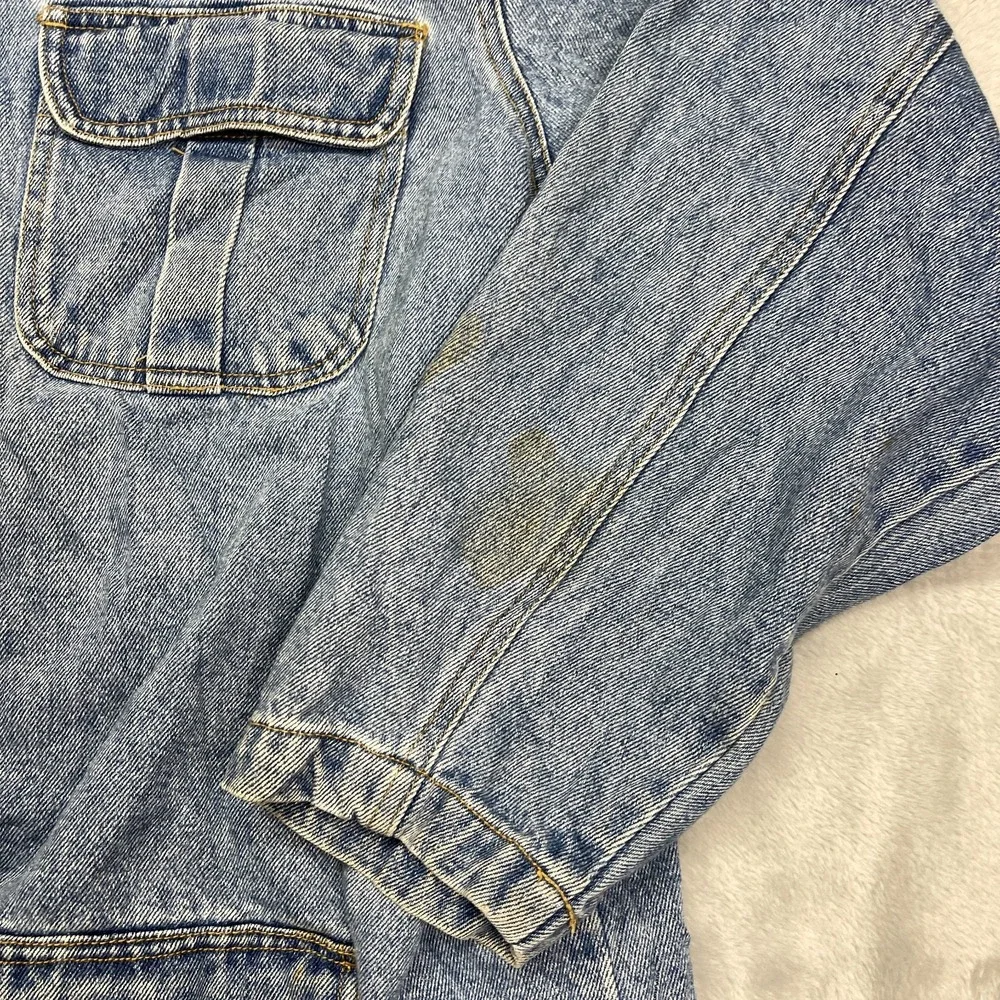 Avenue Blues Denim Chore Barn Jacket Girls‎ 18/20 Blue Medium Wash Button Front